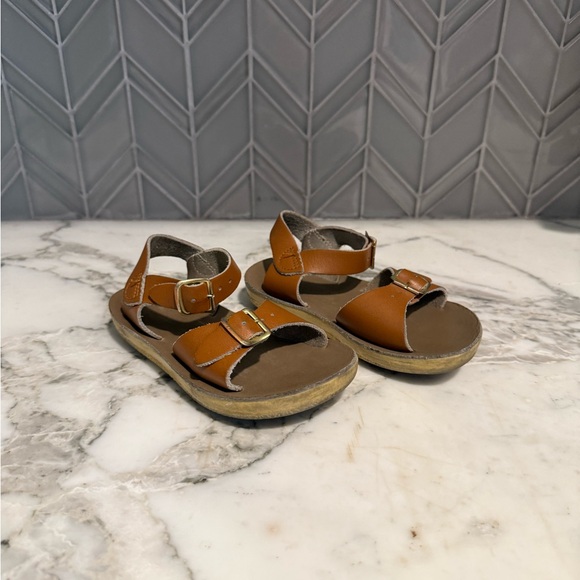 ADD‎ ON FOR $25 Brown Salt Water Sandals 8c hoy way - Picture 1 of 5